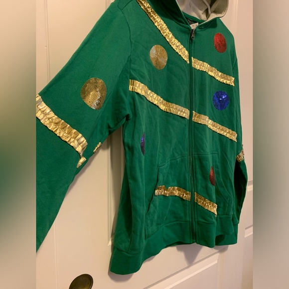 NWT Target Christmas Tree Zip Jacket Men’s Size Medium - Picture 3 of 11